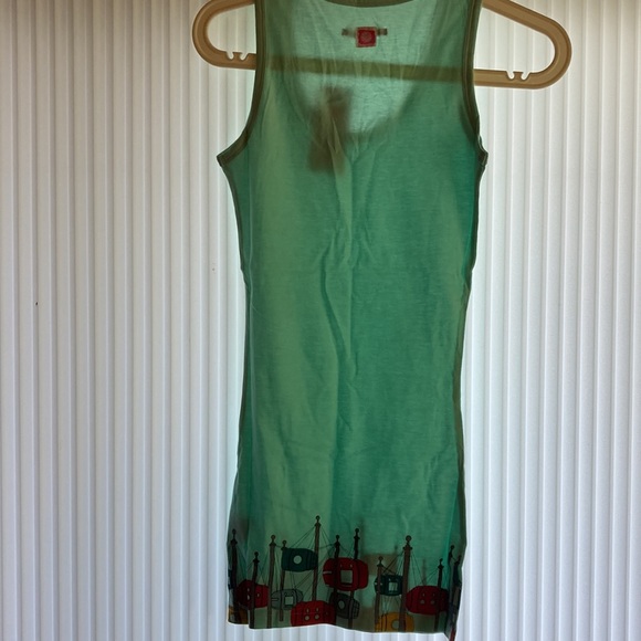 NWT ladies tank top mint colour with design - Picture 4 of 5